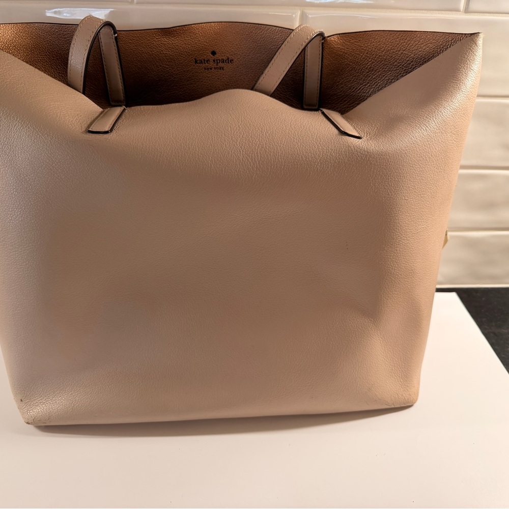 Kate Spade Rose Gold Reversible Tote - Picture 9 of 16